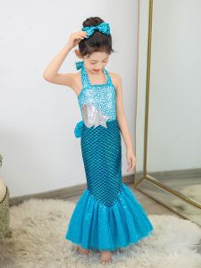 Children Mermaid Style Sequin Party Dress