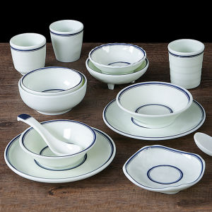 ชุดจานน้ำใสสำหรับร้านอาหารแบบมืออาชีพ ชุดจานน้ำใสขนาดเล็ก ชุดจานน้ำมัน ชุดจานน้ำต้มยำ ชุดจานน้ำซุปแบบสี่ชิ้น