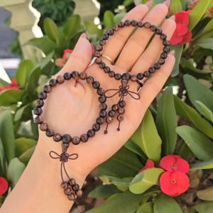 Q385 Vòng Trầm Sánh 6li 7li thắt cát tường dùng tránh nước thơm vĩnh viễn ko kén mệnh - Phong Thuỷ TUDO P