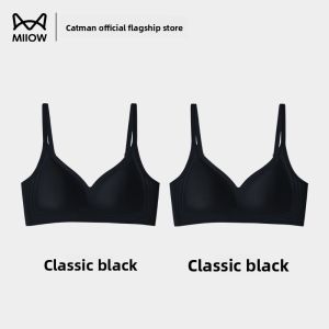 Miiow | Ultra-Thin Ice-Silk Cool Feeling Womens Underwear Breathable Hole Cup Seamless Comfortable Bra Young Female Summer V-Back Design