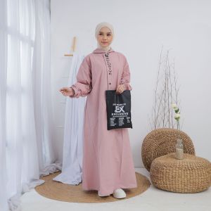 Jas Hujan Gamis Wanita EXCLUSIVE Bahan PVC Tebal Kuat FULLPRESS