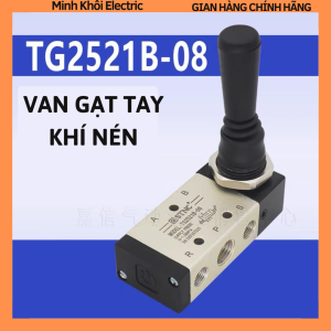 Van gạt tay khí nén TG2521B-08van điện từ khí nénvan hơi khí néncông tắc khí nénvan tay năm chiềuvan tay gạtvan hơi khí nénvan đảo chiều khí nénairtagvan cơ khí nén.van tay 5 chiều