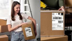 4"x6" Thermal Label Paper 100x150mm Adhesive Stickers Shipping Labels For DHL UPS Express Barcode Logo Label Water/Oil-Proof