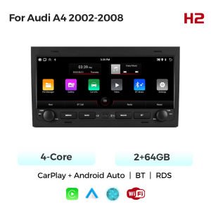 10.26 Inch android car radio multimedia player wireless carplay Auto For Audi A4 2002-2008 car navigation head unit 4G WIFI BT