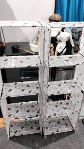 Lemari Serbaguna Bisa Buat Baju Buku dll. LEBIH BESAR & KUAT Rak Serbaguna - WHITE DOLL LUCU