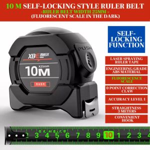 Deli Tukang / Measuring Tape / Meteran Karet 5 Meter /meteran alat ukur kain meteran mini meteran multifungsi /Teknologi Hitam Pita Fluorescent Tongkat Pengukur Rumah Tangga Pita Kelas Tinggi 5 M Tahan Jatuh 10 M Ekstra Tebal dan Tahan Lama