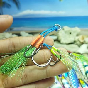 Assist Metal Jig Kail Hook 7g sd 100g Killer Strong Double Kail Pancing