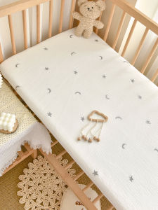 Pure Cotton Muslin Bedding Set for Babies And Toddlers A-Class Safety Kindergarten Bed Cover Quilt Duvet Protector Set