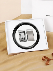 Pierre Cardin | Double Buckle Business Belt Genuine Leather