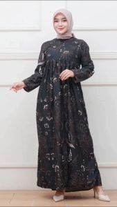 Gamis Batik Sriwedari Maxi Bumil // Busui Viral 2024 jumbo terlaris