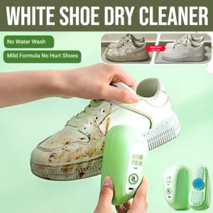 White Shoe Dry Cleaner Whitening Stain Remover Press Shoe Cleaner Stain Remover Deodorizer Easy To Use 白鞋清洗剂