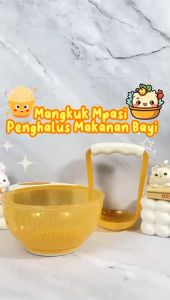Momosee Mangkok Mpasi Penghalus Makanan Bayi Grinding Bowl Baby Food Maker PP BPA Free CJ21