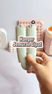 Hanger gantungan Baju Lipat Serbaguna Portable Travel Jemuran Multifungsi