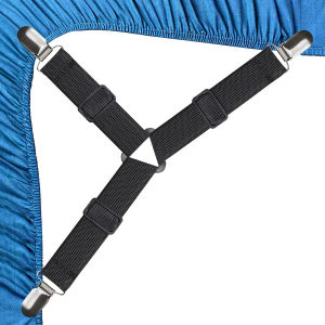 Bed Sheet Clip Holder Triangle Bed Sheet Elastic Mattress Holder Fastener Grippers Clips Bed Sheet Straps Clips Fitted Sheet Clips Sheet Straps