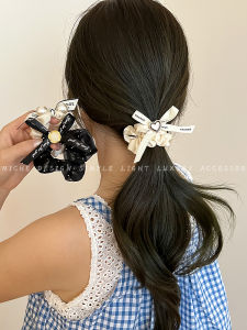 Dây Buộc Tóc Cao Su Đàn Hồi Cao Cho Phụ Nữ Dây Buộc Tóc Đơn Giản Sang Trọng Phong Cách Nước Hoa Nhỏ Dây Buộc Tóc Xoắn Tóc Phụ Kiện Tóc