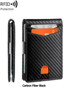 Mens Slim Thin Minimalist Front Pocket Wallets Men RFID Blocking Protected Portable Card Holder 12 Card Multifunctional Wallet
