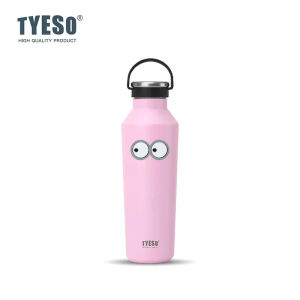TYESO | Bình Nước Giữ Nhiệt Bằng Thép Không Gỉ Tyeso 750ML Có Tay Cầm Chống Rò Rỉ Bình Chân Không Dành Cho Thể Thao Ngoài Trời Bề Mặt Mờ Kiểu Ly Giữ Nhiệt