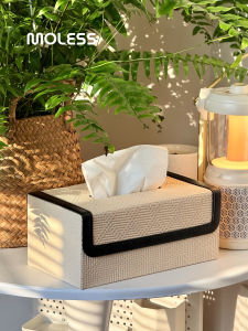 Hộp Đựng Khăn Giấy Da Sang Trọng Hiện Đại MOLESS Hộp Đựng Khăn Giấy Treo Tường Phòng Khách Trang Trí Nhà Cửa Phụ Kiện