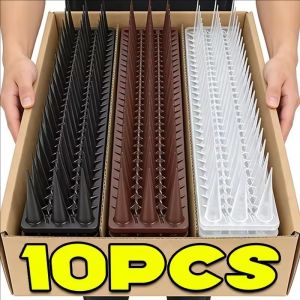 10pcs Anti Bird Spikes / Plastic Garden Anti-theft Deterrent Spikes / Outdoor Fence Spike / for Anti-bird Anti Pigeon Anti Climb