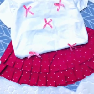 Áo thun bé gái áo bé gái phối nơ xinh xắn thun cotton 4 chiều mềm đẹp co giãn tốt cho bé 10-38kg