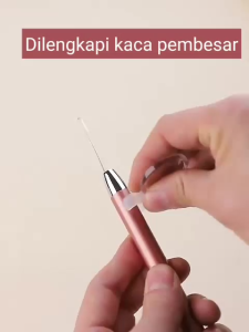 Korek kuping led alat pembersih telinga dengan kaca pembesar