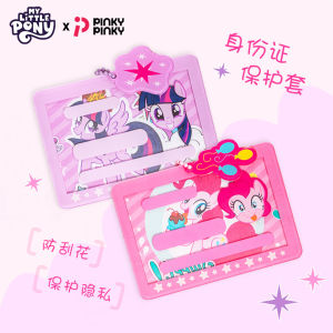 Pinky Little Horse Princess Card Holder ID Protection Cover Student Card Bag New Year Gift PVC Material Functional Mini Bag