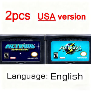 Bandai | Metroid Series GBA Game 32-bit Video Game Cartridge Console Card Fusion Zero Mission for GBA NDS USA EUR Version