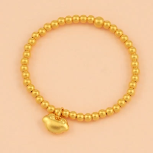 Chow Sang Sang 周生生 999.9 24K Pure Gold Cultural Blessings Ruyi Bracelet for Tiny Size 13.5cm 94387B Price-by-Weight 6.36g Gold