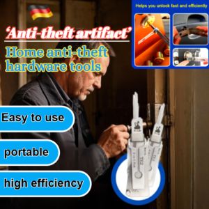 🔥【Home Anti-Theft Artifact】🔥2-in-1 Lock Pick Maintenance Repair Tool Kits Car Door Unlock Tool Car Door Porta Lock Pick Decoder 家庭防盗连杆锁