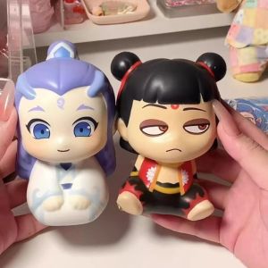 Kawaii Nezha 2 Birth of The Demon Child Squeeze Toys Anime Ne Zha Aobing Cartoon Q Version Slow Rebound Doll Kid Birthday Gift