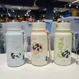 Cốc Nước Cách Nhiệt Bằng Thép Không Gỉ Halsys Dễ Thương Cỡ Lớn 670ml Có Nắp Đựng Đồ Dùng Gia Đình Phổ Thông