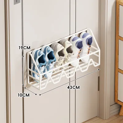 Space-saving Wall-mounted Shoe Rack for Rent House Multilayer