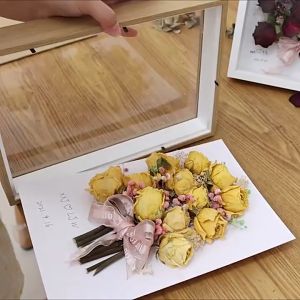 3D Hollow Photo Frame Thickness-3CM Art 3D Frame Dry Flower DIY Display Frame Preservation Specimen Frame Bingkai Frame Gambar 立体相框