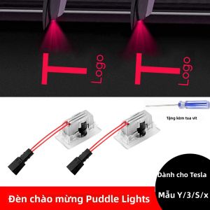 Đèn Chiếu Logo Juniper HD Đèn Chiếu Bóng Đèn Chào Mừng LED Laser Ghost Shadow Cho Tesla Model Y 2025 Highland Và Model 3