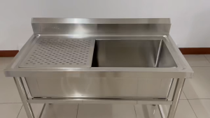 ชั้นวางใช้สำหรับอ่างซิงค์ แผ่นสไลด์สแตนเลส ใช้กับซิงค์ของร้านเท่านั้น