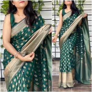 Cotton Jazquar Saree (Pre-order : KF081122)