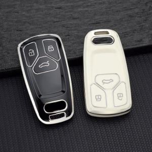 TPU Auto Shell for Audi A4 B9 A5 A6L A6 S4 S5 S7 8W Q7 4M Q5 TT TTS RS Coupe  Car Remote Key Cover Case Accessories