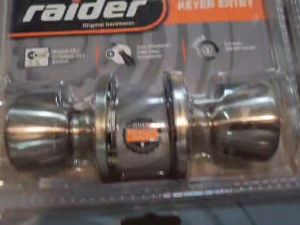 RAIDER Entrance Door Locks Tubular Heavy Duty 5601ss small twist knob