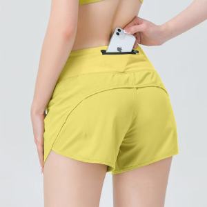 Little Waist Era | Quick-Dry Two-in-One Running Shorts with Back Pocket