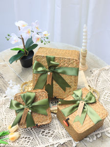 Bamboo Knitted Basket Gift Box Baby One Month Old Wedding Gift Wedding Bridesmaid Lang Practical Exquisite Gift Birthday Box