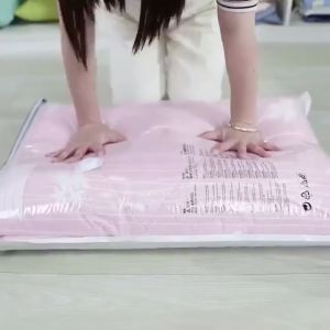 Túi Hút Chân Không Quần Áo Chăn Mền Dùng Tay Nén Không Cần Bơm Tiện Lợi Sắn Xếp Ngăn Nắp Tủ Quần Áo
