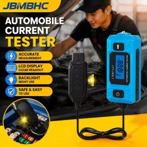 Jbmbhc Xe Bộ kiểm thử điện 20A 48V Ô Tô Máy dò dòng điện Cho Lỗi Tìm CNBJ-611 Ampe kế kỹ thuật số Đo Với đèn nền màu xanh dương Màn hình LCD Dễ Dàng Để Sử Dụng sửa xe Gadge