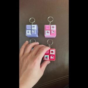 Bandai | Hello Kitty Four Grid Sound Light Clicker Keychain Kawaii /Cute Fidget Toy Stress Relief Toy Sensory Toy Squishy Party Gift
