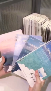 4pcs A5 Spiral Notebook Set Aesthetic Notebook Spring Notebook For High School 60 Sheets Notepad