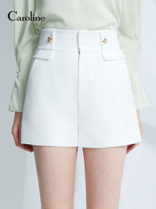 Caroline High Waist A-Line Wide Leg Shorts Spring New Style Casual Pants for Women Straight Cut Straight Leg Pants