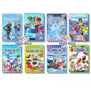 Buku Serunya Bermain Warna (Paket 10 Buku) Mewarnai - TAH