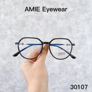 Mắt kính cận nữ AMIE Eyewear gọng kính nhựa tròn kiểu dáng trẻ trung hiện đại 30107