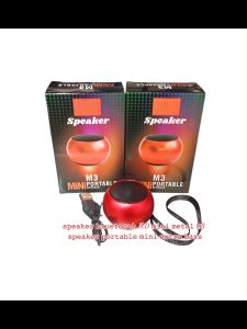 Speaker Bluetooth5.0 Mini M3 Metal Speaker Wireless Mini Bass Portable