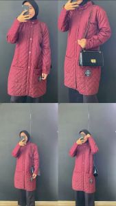 [BISA COD -NYAMAN DICUACA DINGIN] HJ-BLV RED BURGUNDY HIJACKET® BELVA JAKET HIJABER WANITA / OUTER WANITA KEKINIAN / CARDIGAN COAT PREMIUM / DRESS PANJANG KOREAN STYLE WANITA MUSLIM / HIJACKET MUSLIMAH  /JAKET WANITA PANJANG BIGSIZE JUMBO XXL