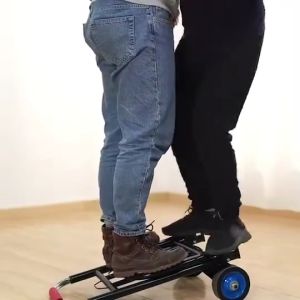 REAIM troli multifungsi 2 roda Silent Support Light Portable Sliding Truck Trolley